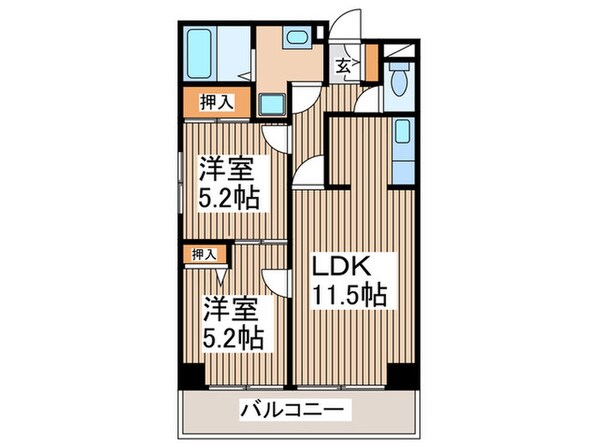 メゾン．ド．ク－ルの物件間取画像